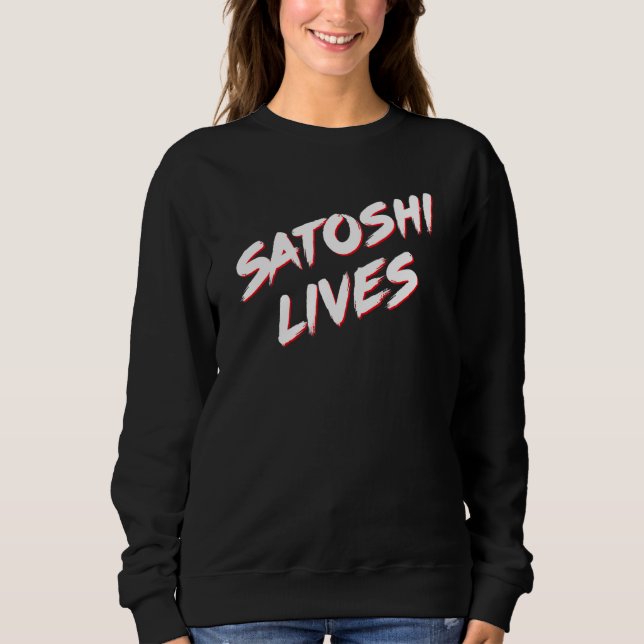 Sweatshirt Satoshi vit le Bitcoin (Devant)