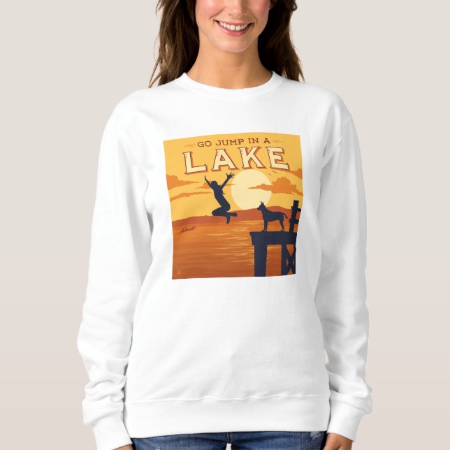 Sweatshirt Sauter Sur Un Lac (Devant)