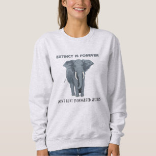 Sweatshirt Sauvez la chemise d'éléphants