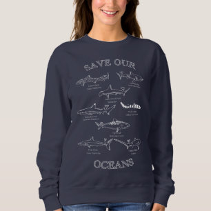 Sweatshirt Sauvez notre cou de requin océanique