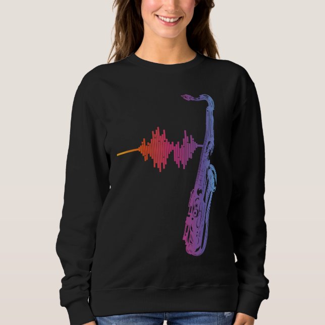 Sweatshirt Saxophone Reeds Sound Frequency Saxophonist Mouthp (Devant)