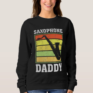 Sweatshirt Saxophone Vintage rétro Da