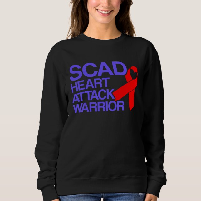 Sweatshirt SCAD Heart Attack Survivor Warrior Awareness (Devant)
