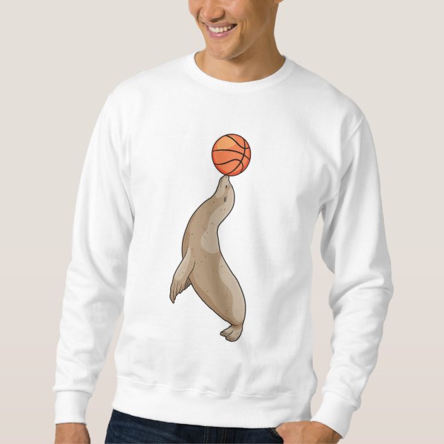 Sweatshirt Sceau avec basket-ball (Devant)