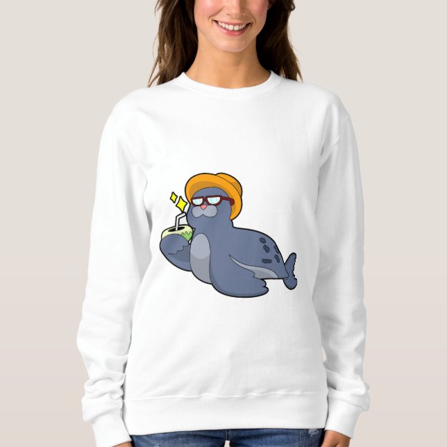 Sweatshirt Sceau avec noix de coco (Devant)