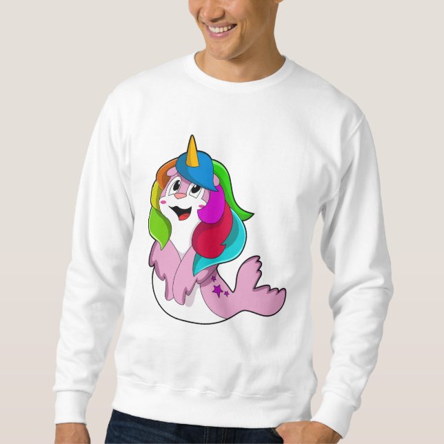 Sweatshirt Sceau comme licorne (Devant)