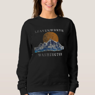 Sweatshirt Scène Sunset de Leavenworth Washington Mountain