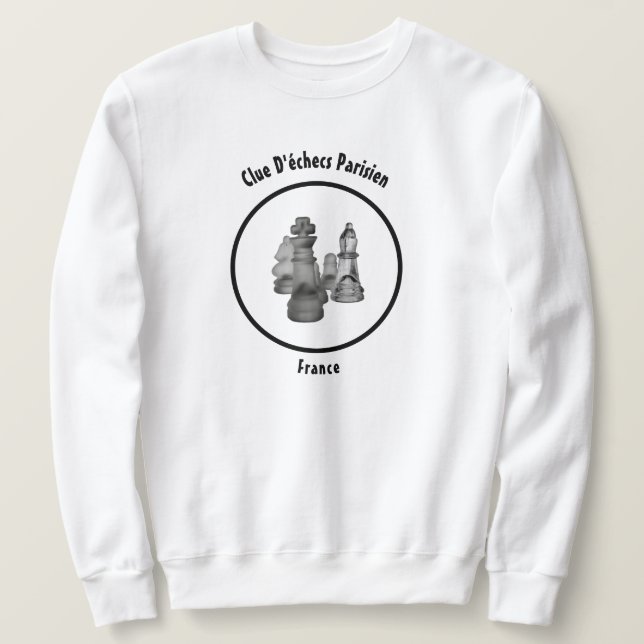 Sweatshirt Schach Club (Design vorne)