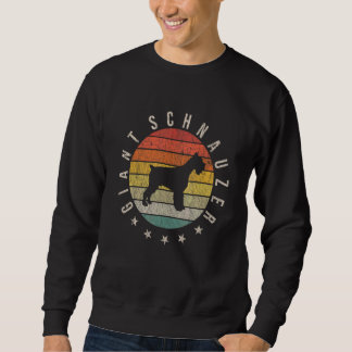 Sweatshirt Schnauzer Géant Paw Vintage Retro Papa Maman Femme