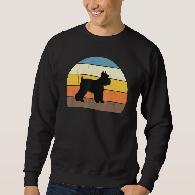 Sweatshirt Schnauzers miniature cool Retro Sunset - Great Own (Devant)
