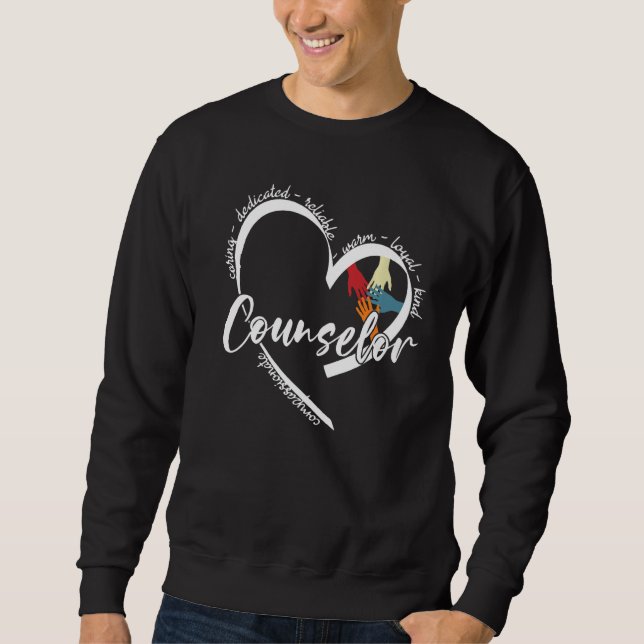 Sweatshirt School Counselor Teacher Appreciation Funny Counse (Devant)