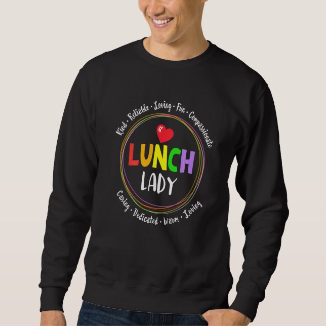 Sweatshirt School Lunch Lady Squad  Ladies Cafeteria Workers  (Devant)