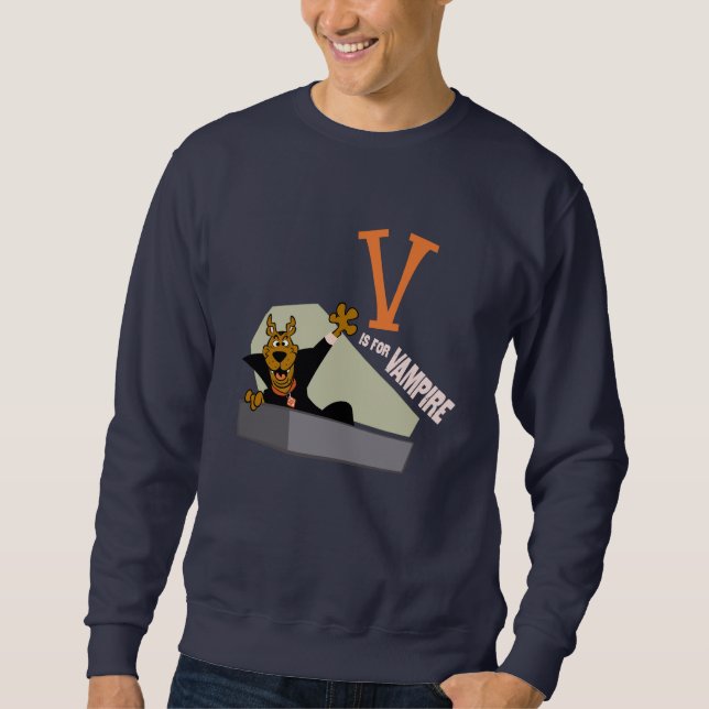 Sweatshirt Scooby-Doo | V est pour Vampire (Devant)