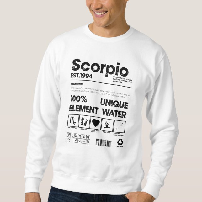 Sweatshirt Scorpio 1994 (Devant)