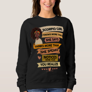 Sweatshirt Scorpio Anniversaire Femmes Horoscope Zodiac Né En