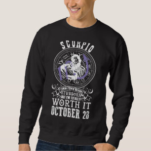 Sweatshirt Scorpio Octobre 28 Horoscope Zodiac Astrologie Sig