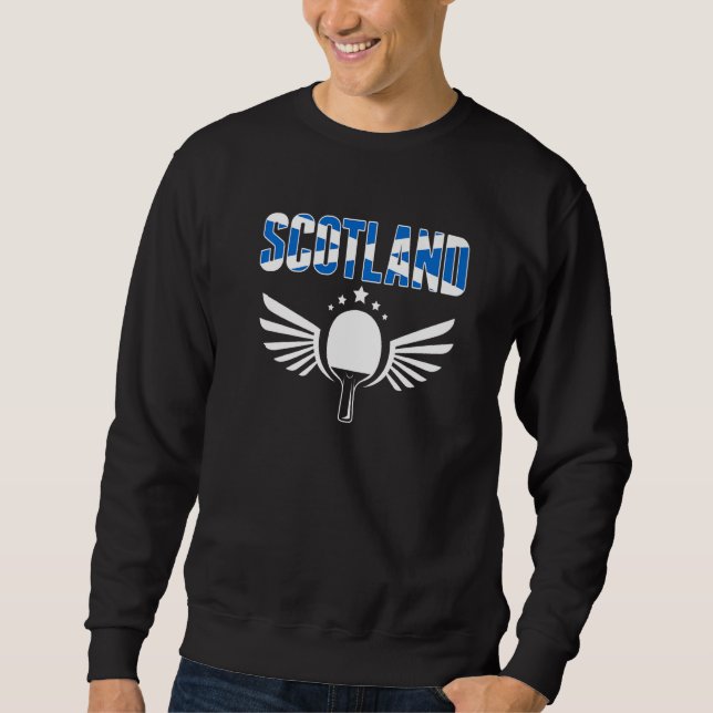 Sweatshirt Scotland Ping Pong   Scottish Table Tennis Support (Devant)