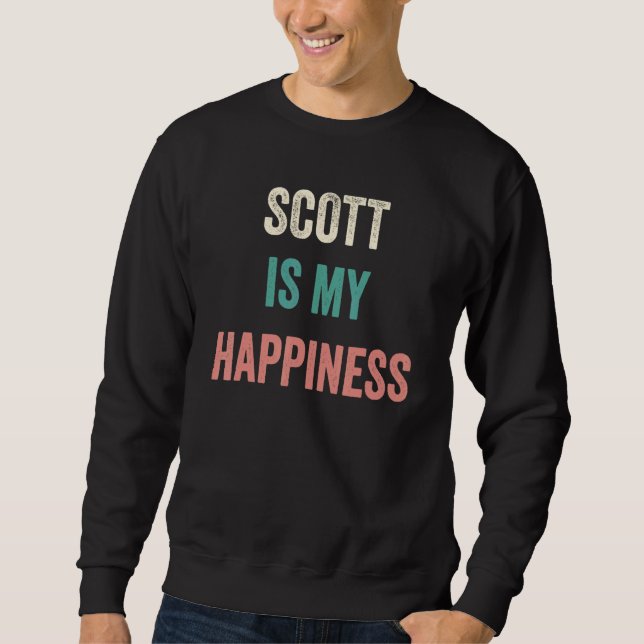 Sweatshirt Scott Is My Happiness (Devant)