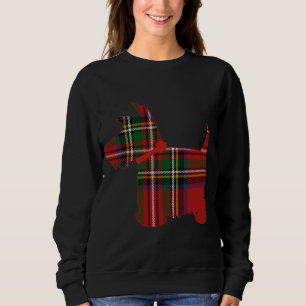 Sweatshirt Scottie Dog Scottish Terrier Royal Stewart Tartan