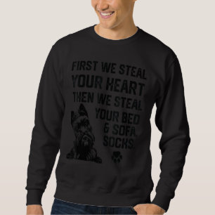 Sweatshirt Scottish Terrier vole ton coeur vole ton lit