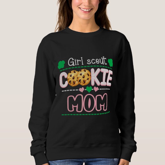 Sweatshirt Scout Pour Filles Cookie Maman Amusante Scouting F (Devant)