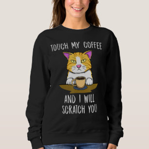 Sweatshirt Scratte You Cute Cat Kitty Café Lundi