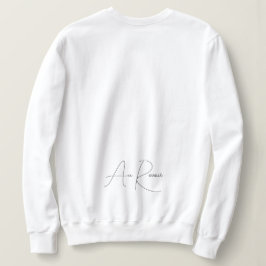 Sweatshirt Script français minimaliste