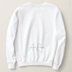 Sweatshirt Script français minimaliste