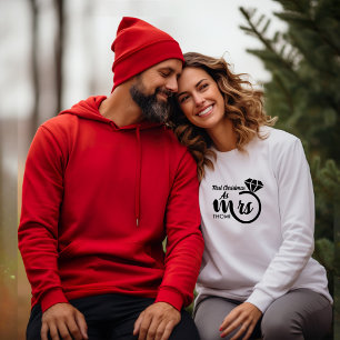 Sweatshirt script Mme personnalisé