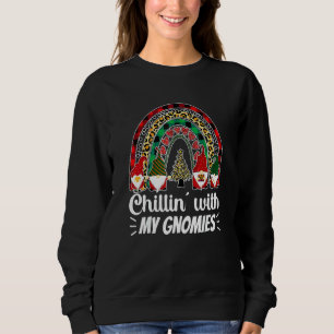Sweatshirt Se détendre avec mon Gnomie mignon Noël Loepard Bu
