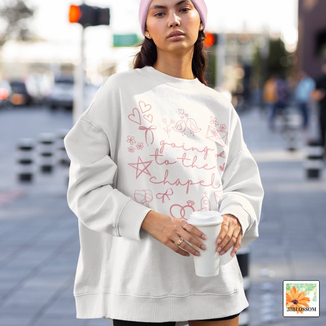 Sweatshirt Se sont tout juste fiancés à la Chapelle (Créateur téléchargé)