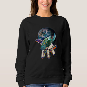 Sweatshirt Sea Turtle Motif Sea Animaux Ocean Turtles Colorfu