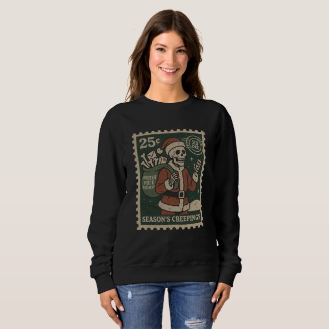 Sweatshirt Season’s Creepings Skeleton Delivery Women’s (Devant entier)