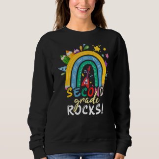 Sweatshirt Seconde Classe Rocks Arc-en-ciel Filles Enseignant
