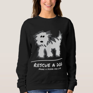 Sweatshirt Secourez un chien, n'achetez pas Adoptez! Amoureux
