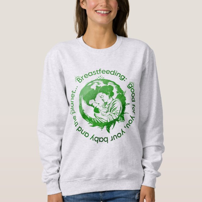 Sweatshirt Semaine de l'allaitement maternel noir (Devant)