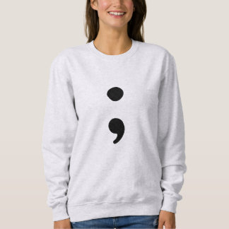 Sweatshirt Semicolon de sensibilisation à la santé mentale| S