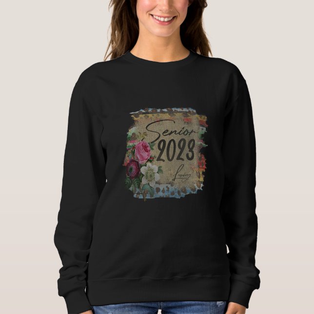 Sweatshirt Senior 2023 Graduation Last First Day Tie Dye Leop (Devant)
