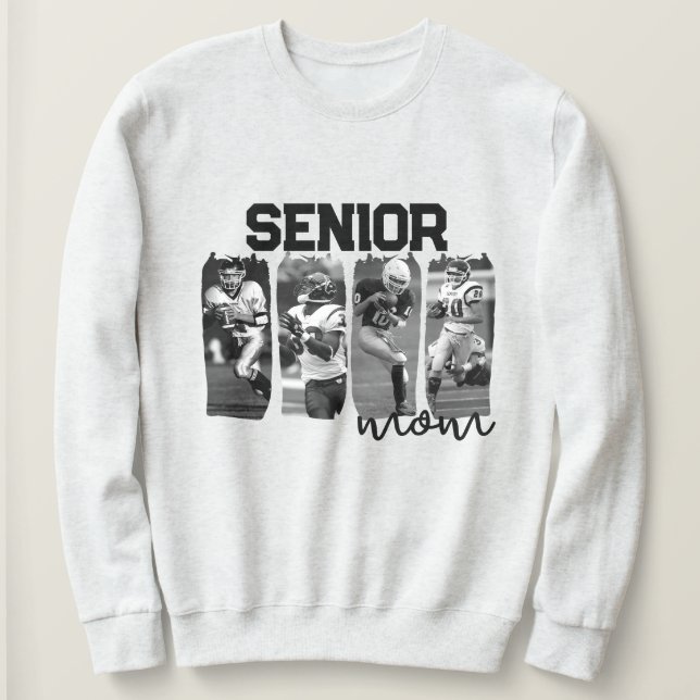 Sweatshirt Senior Football Maman Photo personnalisée Brusque (Design devant)