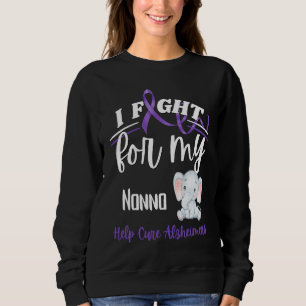 Sweatshirt Sensibilisation à Alzheimer Je me bats pour Nonno 