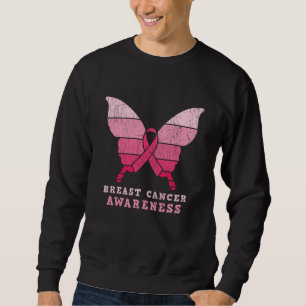 Sweatshirt Sensibilisation au cancer du sein Bouton rose Bout