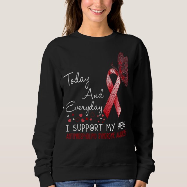 Sweatshirt Sensibilisation au syndrome antiphospholipidique J (Devant)