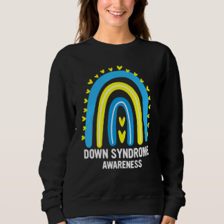 Sweatshirt Sensibilisation au syndrome de Down Arc-en-ciel T2