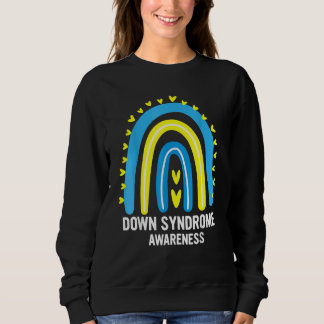 Sweatshirt Sensibilisation au syndrome de Down Arc-en-ciel T2