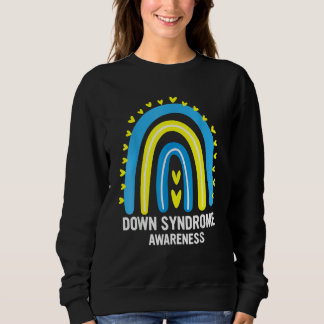 Sweatshirt Sensibilisation au syndrome de Down Arc-en-ciel T2