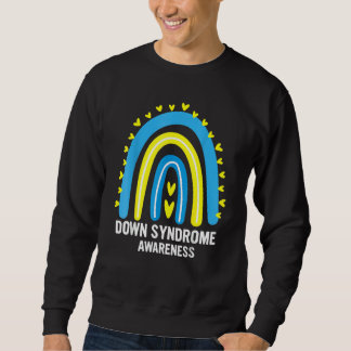 Sweatshirt Sensibilisation au syndrome de Down Peace Love T21