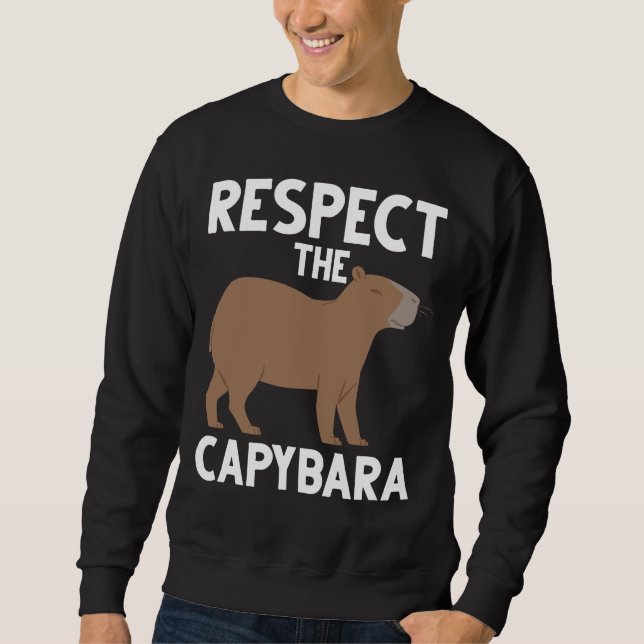 Sweatshirt Sensibilisation des animaux de la petite Capybara (Devant)