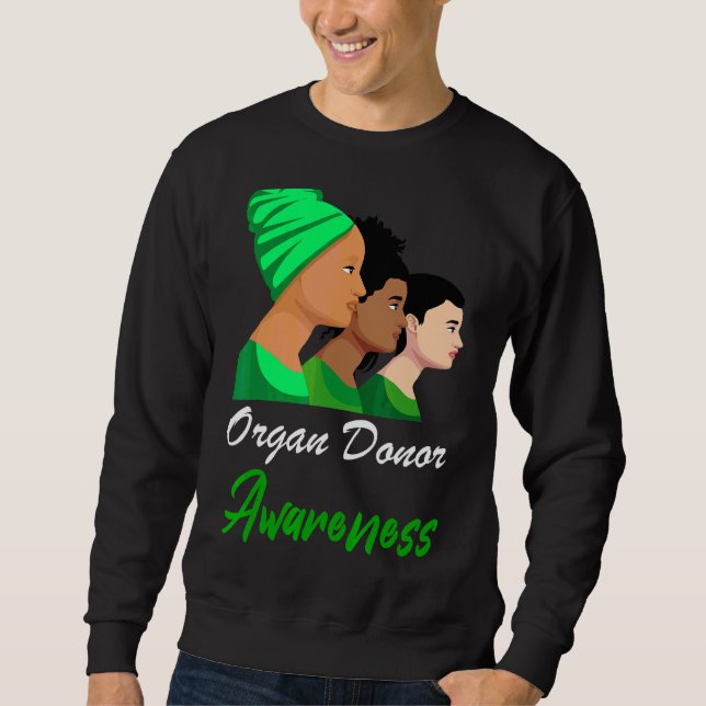 Sweatshirt Sensibilisation des donateurs d'organes Soutien éc (Devant)