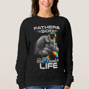Sweatshirt Sensibilisation sur l'autisme Autisme Maman Papa S