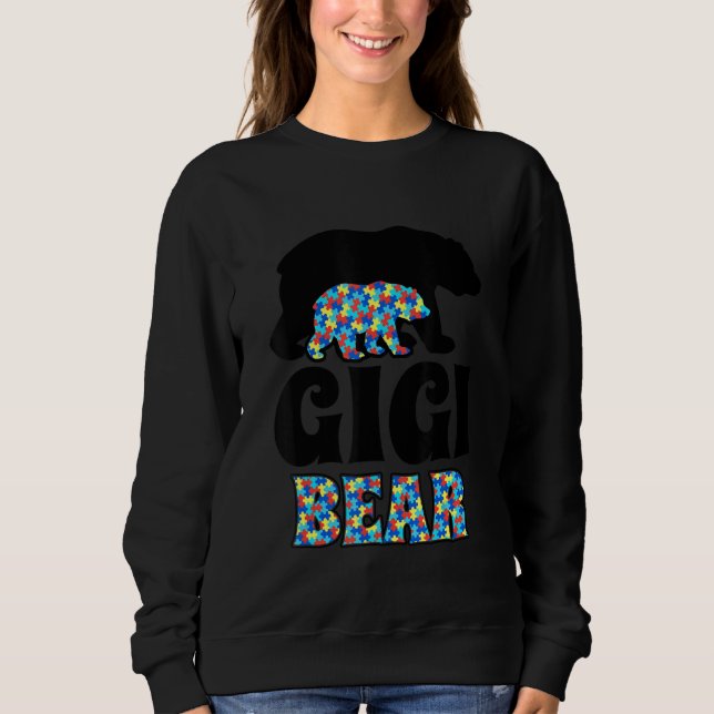 Sweatshirt Sensibilisation sur l'autisme Gigi Bear (Devant)